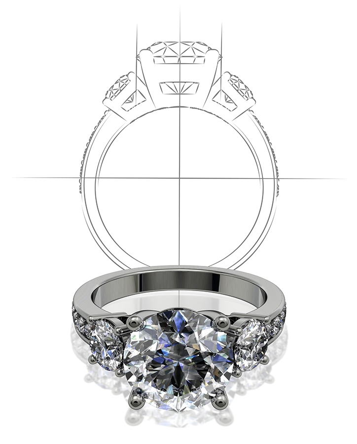 Custom Ring Design at Freedman Jewelers