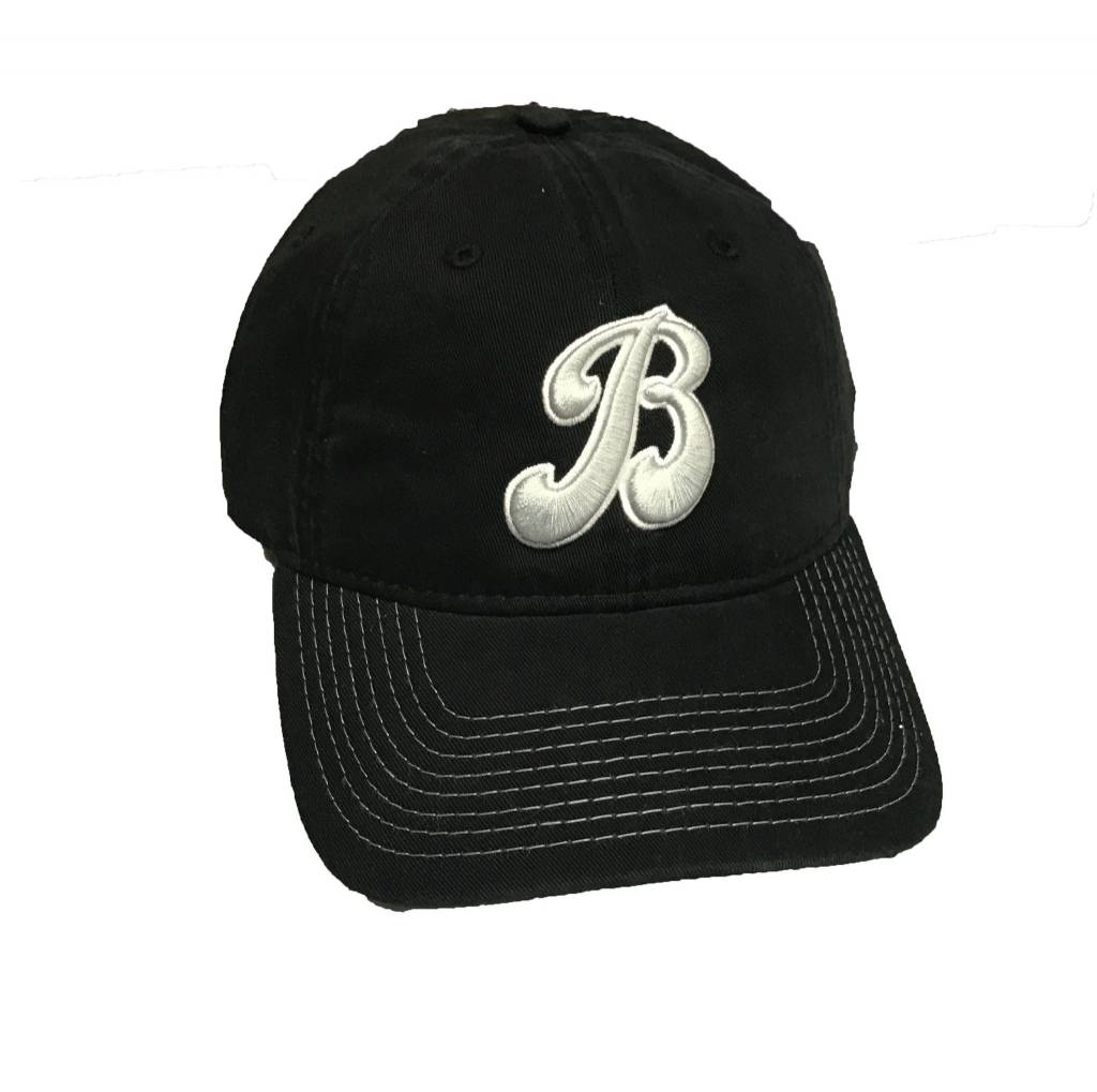 Women's "B" Cap-Black/Grey-OSFA - OCB ATHLETICS, INC.