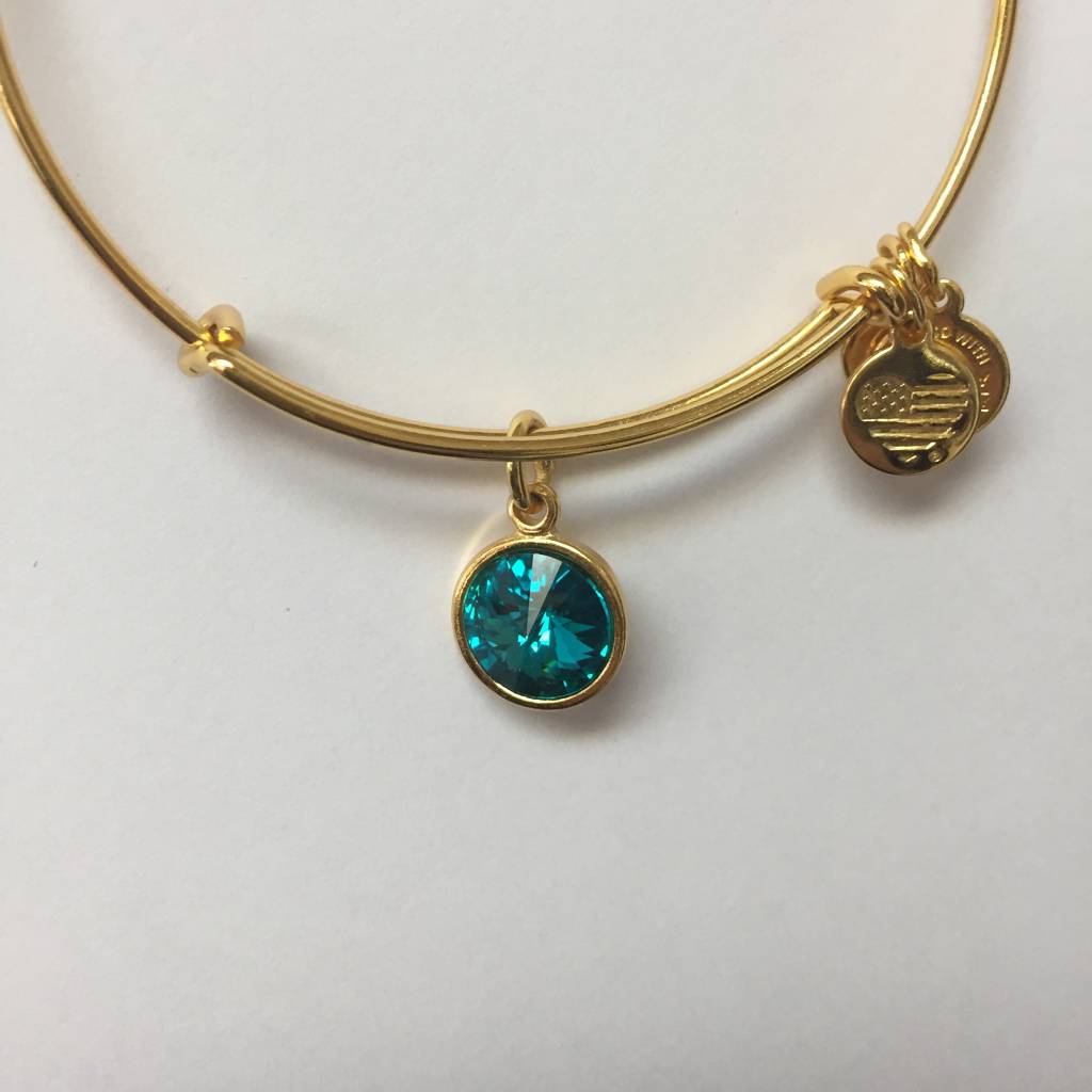 Alex And Ani Bracelet Birthstone December Blue Zircon Alex And Ani Bracelet Birthstone December Blue Zircon Shiny Yellow Finish