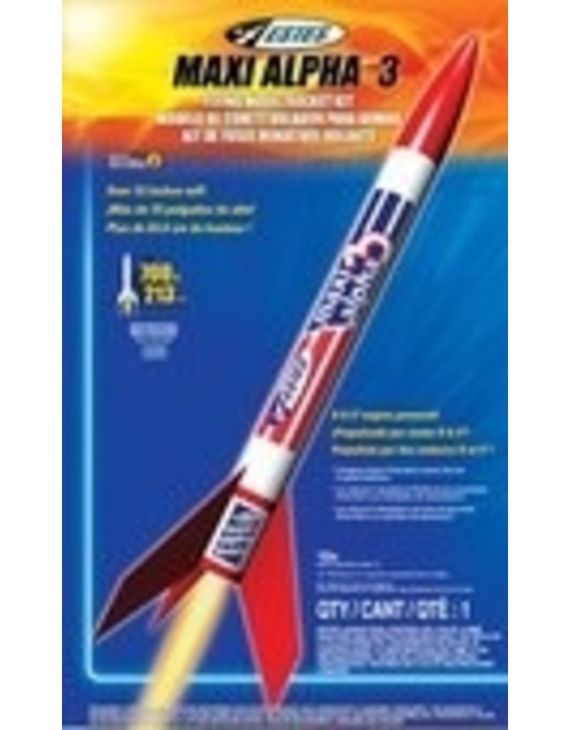ESTES ESTES MAXI ALPHA 3 MODEL ROCKET LAUNCH SET acercmodels