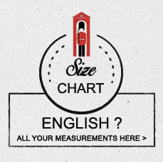 Shirt measurements by size