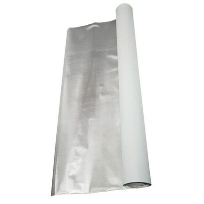 DL Wholesale Inc. 4' x 25' Diamond Foil on White