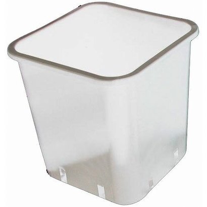 DL Wholesale Inc. 3 Gallon White Square Pot