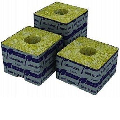 Grodan Grodan Hugo Block 6x6x5.8 w/hole 40/40 single