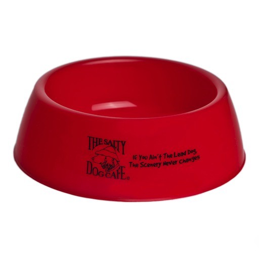 Salty Dog Plastic Dog Bowl in Red The Salty Dog Inc