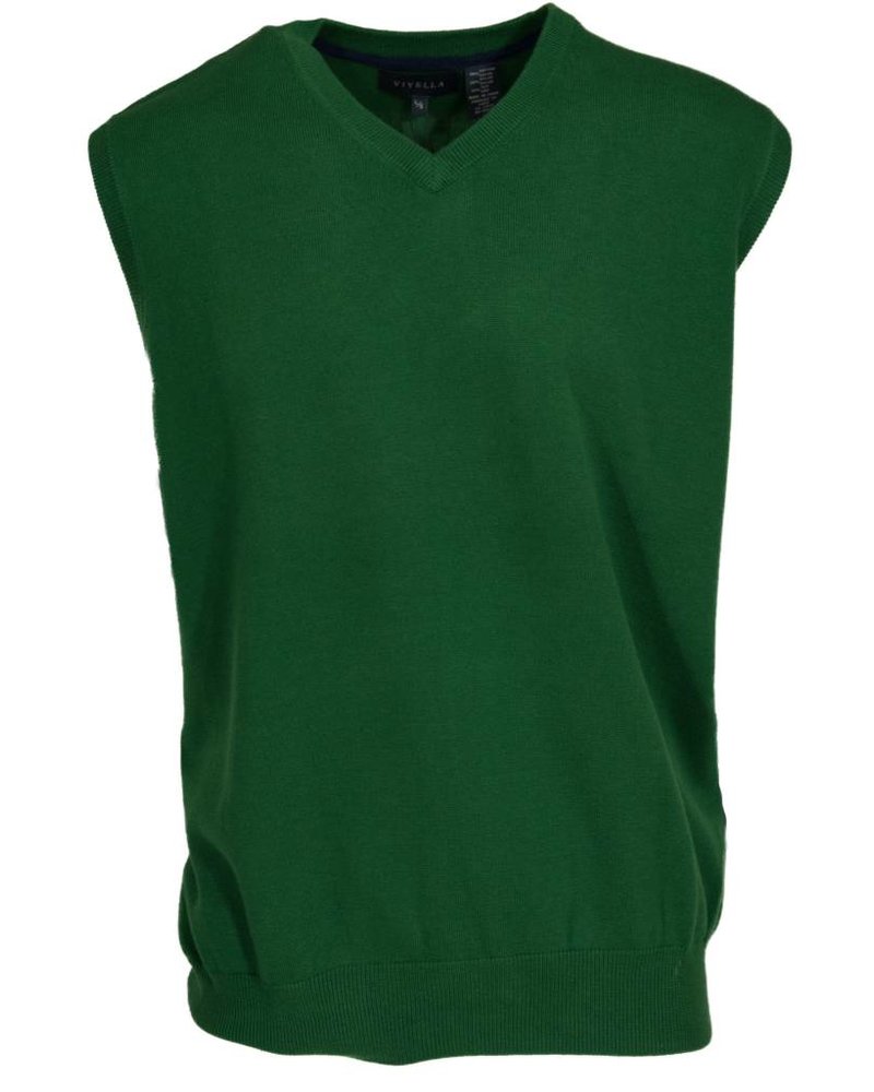 Viyella Viyella Kelly Green Sweater Vest Large - Michael's Menswear