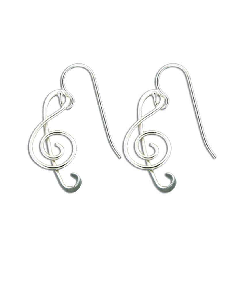 Mark Steel Music Note Earring Sterling Silver Esmeralda Jewelry Mark Steel Music Note Earring Sterling Silver