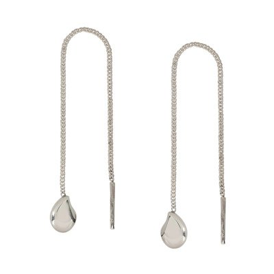 Pure Chain Earrings Sterling Silver Esmeralda Jewelry Far Fetched Pure Chain Earrings Sterling Silver