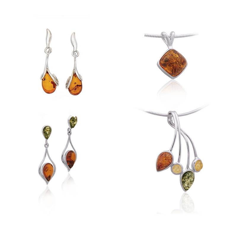NEW ARRIVALS: Artisan Hancrafted Baltic Amber in Sterling Silver Made in Poland