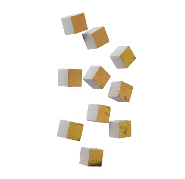 Wall Decor Alchemy Gold Leaf Wall Play Cube