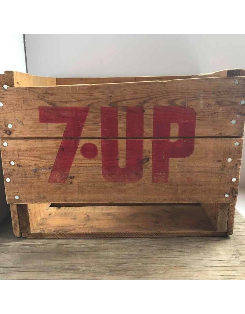 Vintage 7 Up Wooden Crate With Handles The Argosy Antiques Fine Vintage Wooden 7 Up Crate