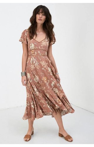 SPELL AND THE GYPSY COLLECTIVE SPELL ROSA GARDEN PARTY DRESS SPELL AND THE GYPSY COLLECTIVE SPELL ROSA GARDEN PARTY DRESS