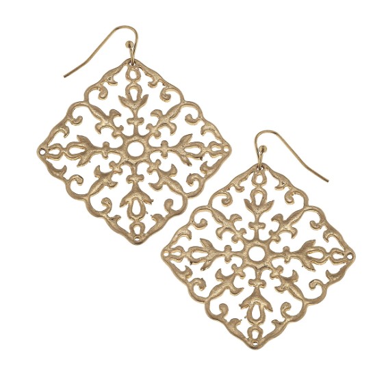 Canvas Jewelry Filigree Earrings Diamond Roce S Boutique Canvas Jewelry Filigree Earrings Diamond