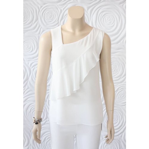 Donna Degnan Donna Degnan Short Sleeve Top with Layered Front Donna Degnan Donna Degnan Short Sleeve Top with Layered Front