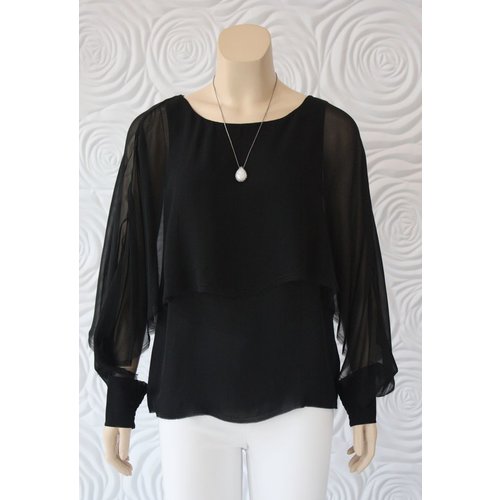 Go Silk Go Silk Multi Layered Long Sleeve Top Go Silk Go Silk Multi Layered Long Sleeve Top