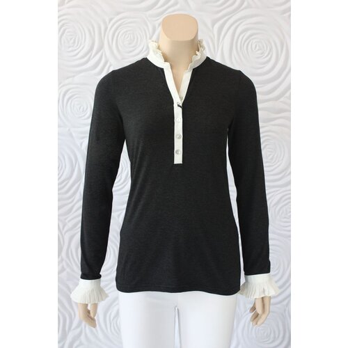 Valentina Valentina Blouse With Taffetta Collar Valentina Valentina Blouse With Taffetta Collar