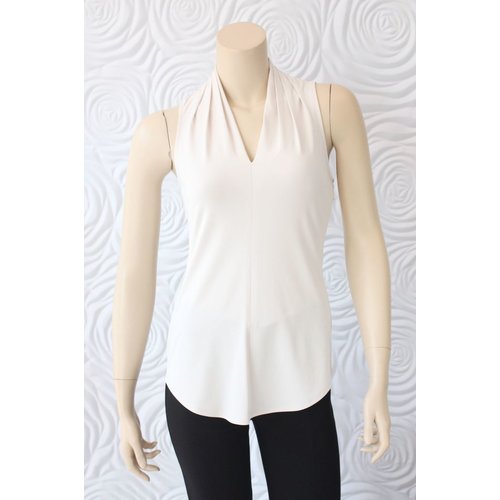 Iris Iris Ivory Sleeveless Jersey Top Iris Iris Ivory Sleeveless Jersey Top