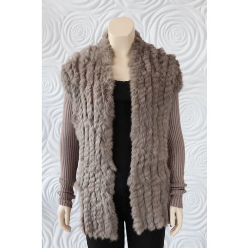 Rino & Pelle Rino & Pelle Fur Sweater with Ribbed Sleeve Rino & Pelle Rino & Pelle Fur Sweater with Ribbed Sleeve