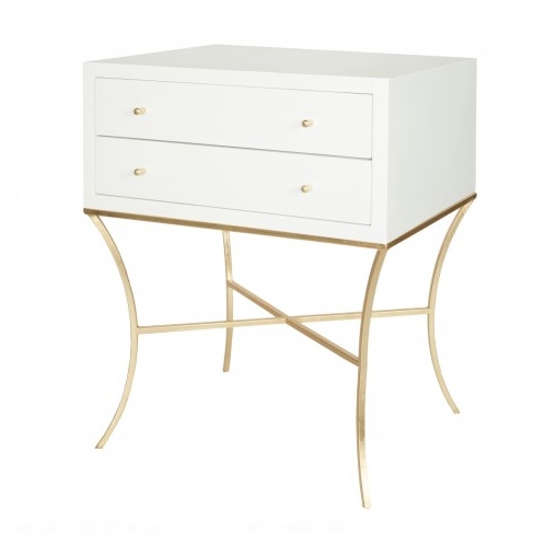 Elena Gold Side Table Wostbrock Home Elena Gold Side Table