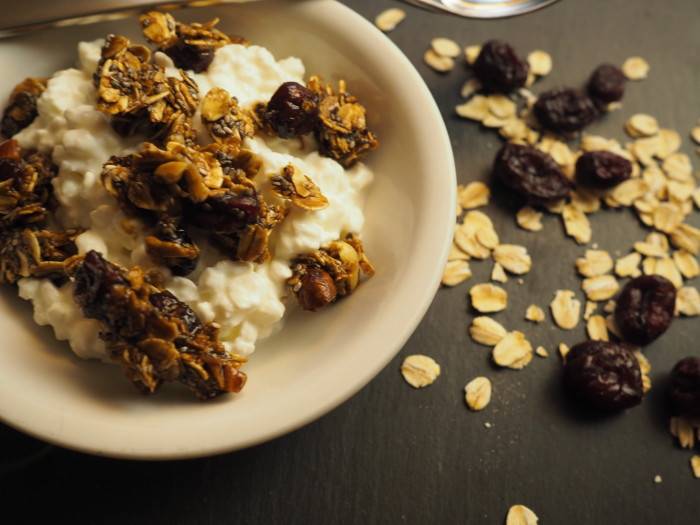 Granola d'amandes à l'érable