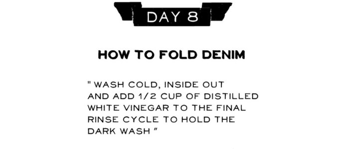 Day 8: How to Fold Your Denim