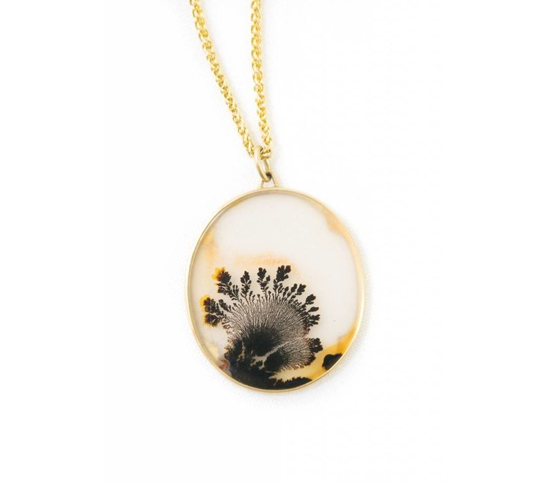 Gabriella Kiss Dendritic Quartz Pendant Necklace Good Company Dendritic Quartz Pendant Necklace