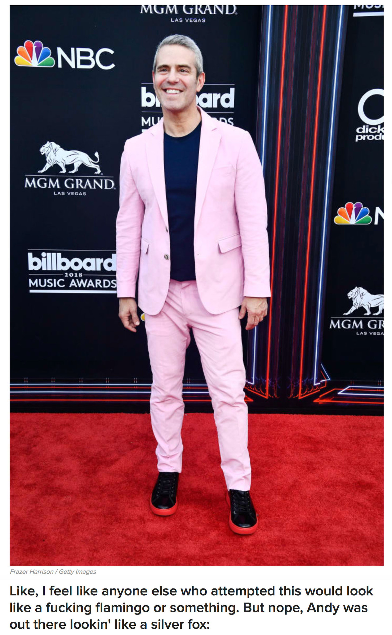 buzzfeed: andy cohen at the billboard music awards