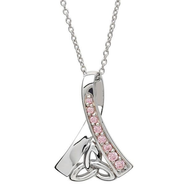 SHANORE CELTIC RIBBON OF LIFE PENDANT BREAST CANCER Irish Crossroads
