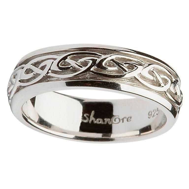 LADIES STERLING SILVER CELTIC KNOT WEDDING RING Irish Crossroads
