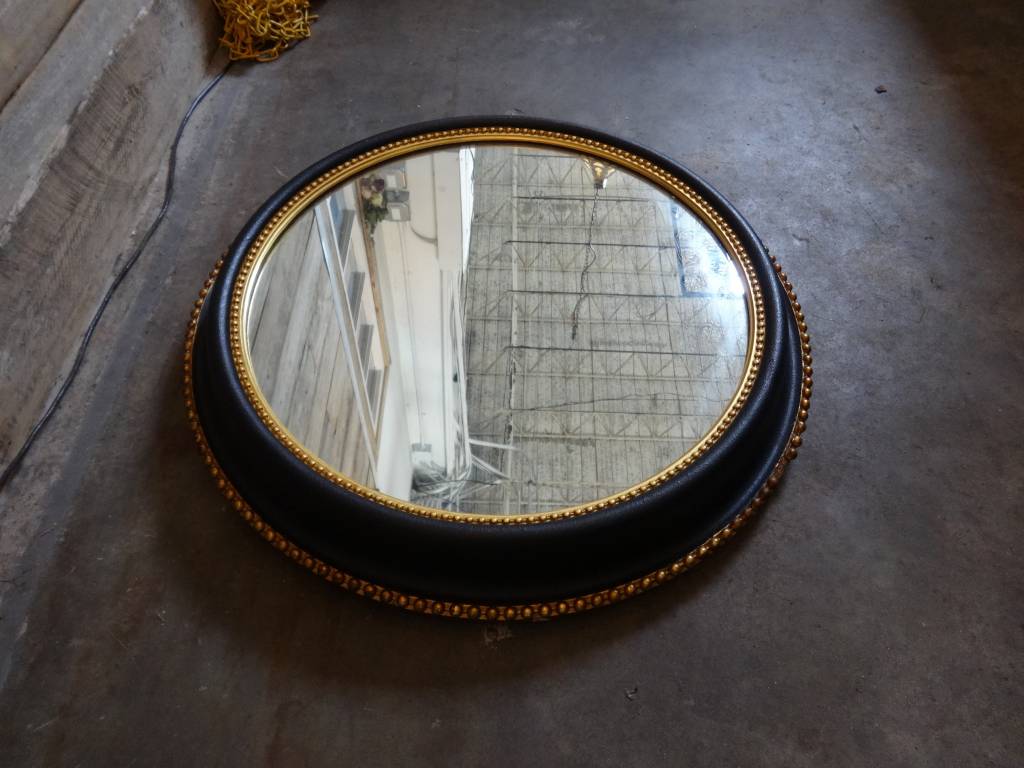 Vintage Round Black Gold Mirror 24 Diameter Sarasota Vintage Round Black Gold Mirror 24 Diameter