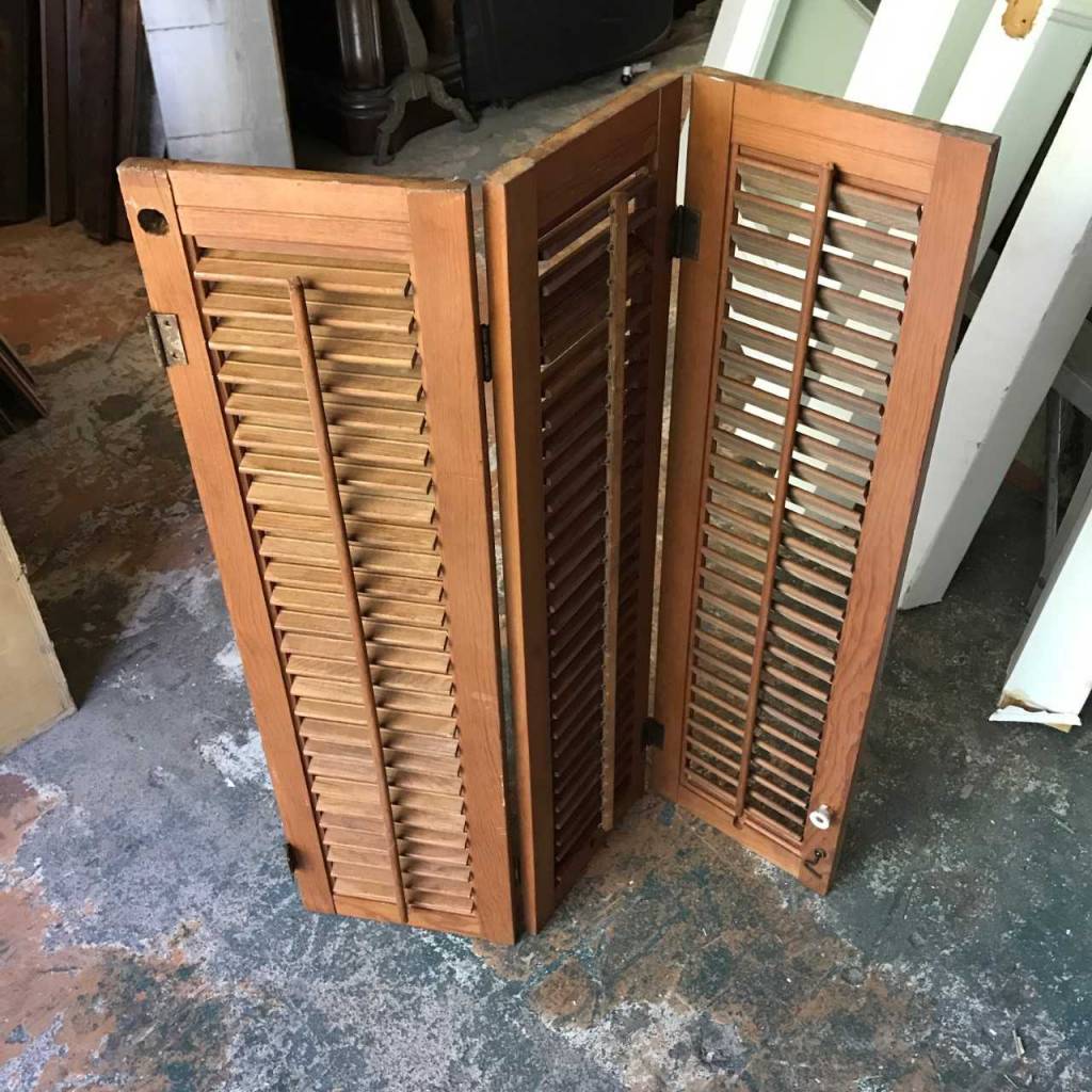 Small Tri Fold Wooden Shutters Sarasota Architectural Salvage Small Tri Fold Wooden Shutters