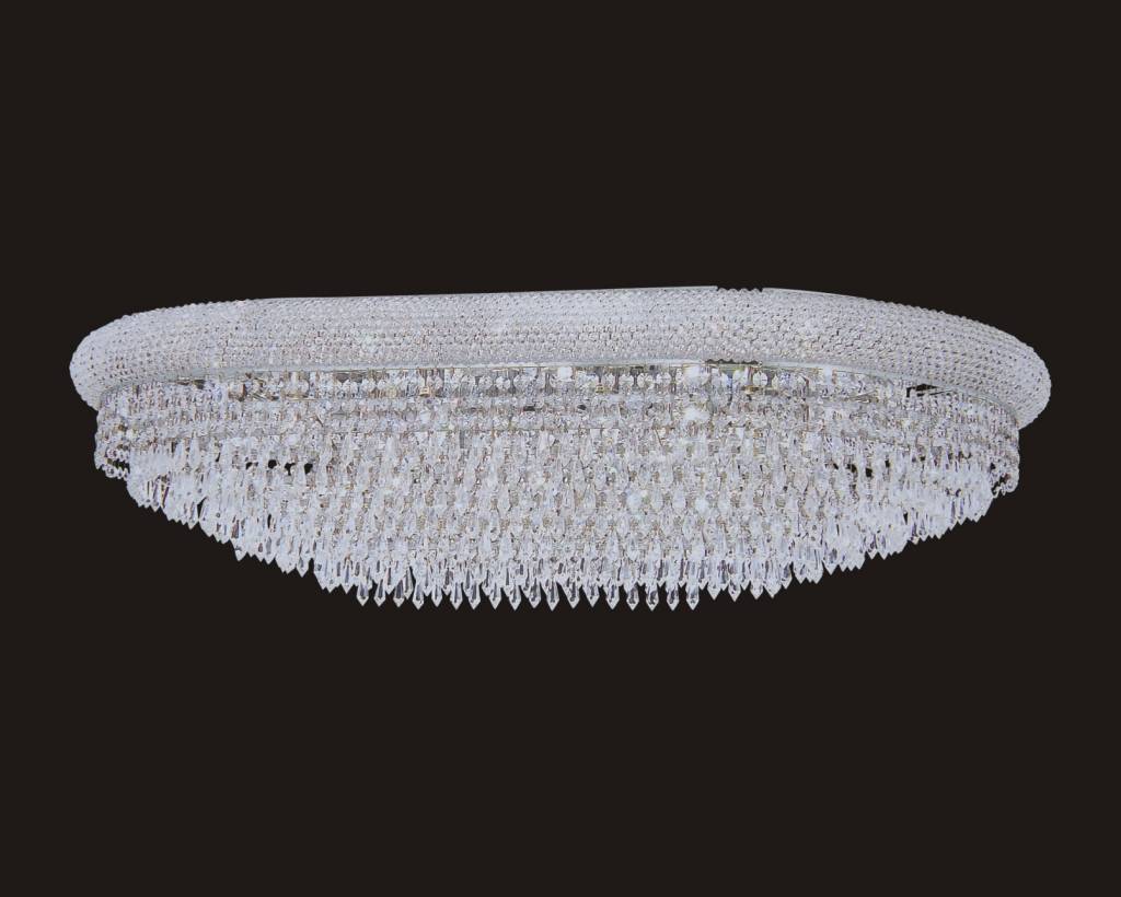 B S Lighting 1006f Ov 22x36 Chrome Chandelier Flush With Led Color B S Lighting 1006f Ov 22x36 Chrome Chandelier Flush With Led Color Change Cb231