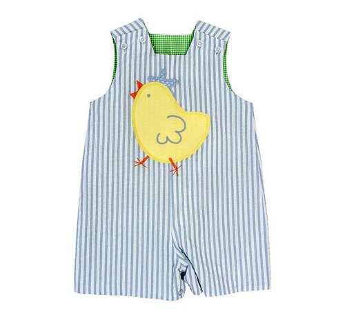 Bailey Boys The Spring Chick Applique Reversible John John