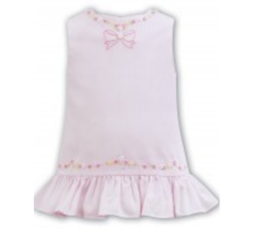 Sarah Louise Pink Sleeveless Aline Hand Embroidered Dress