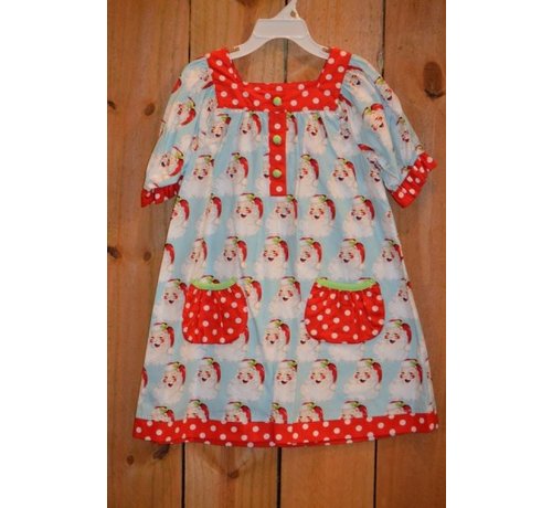 BANANA SPLIT KIDS Dear Santa Yoke Dress with Pockets
