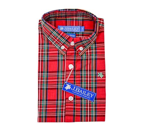 J BAILEY Tartan Plaid Button Down Shirt