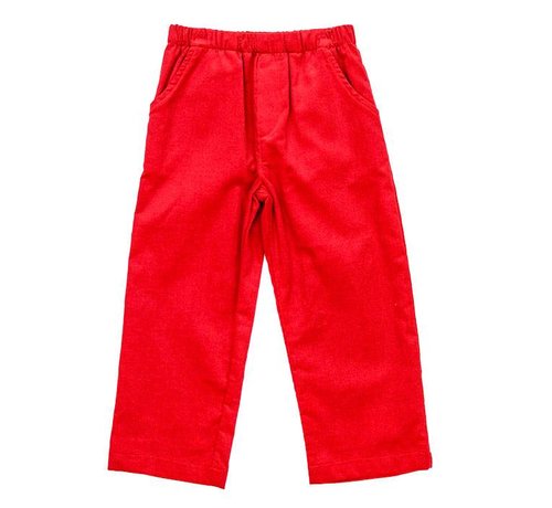 The Bailey Boys, inc Red Corduroy Elastic Pants