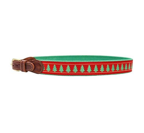 J BAILEY Chistmas Tree Embroidered Belt