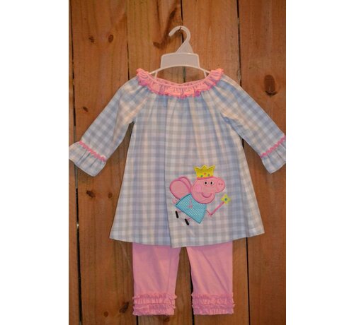 When Pigs Fly Applique Legging Set