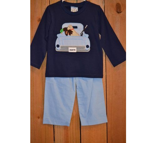 Duck Hunting Applique Boys T-shirt and Pants