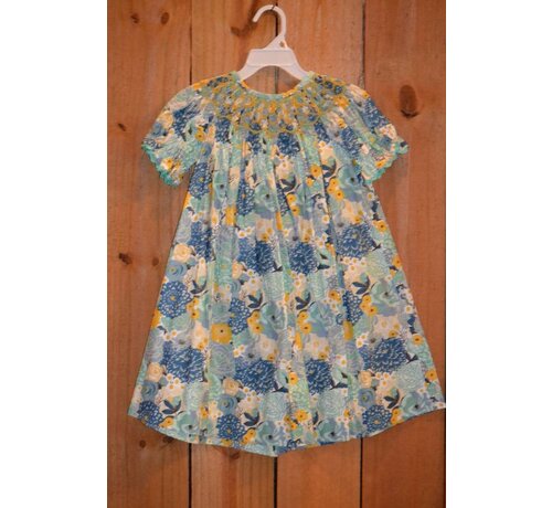 Flower Burst Smocked Geo Bishop