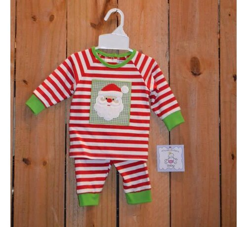 Santa Applique Boys Knit 2 piece Set