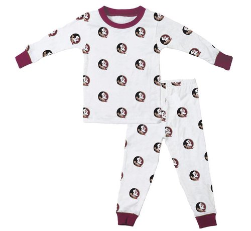 WES & WILLY FSU Allover Print Long Sleeve Pajama