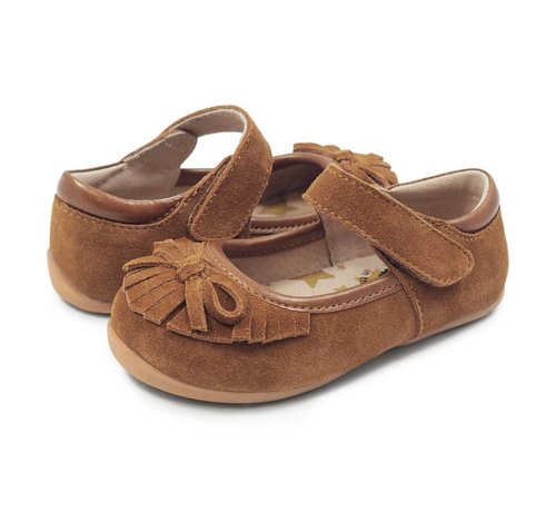 Livie & Luca Willow Mary Jane Moccasin in Camel