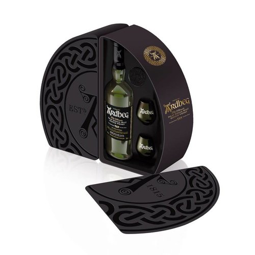 Ardbeg 10 Year Single Malt Scotch Whisky Gift Set, Islay, Scotland (750ml) Ardbeg 10 Year Single Malt Scotch Whisky Gift Set, Islay, Scotland (750ml)