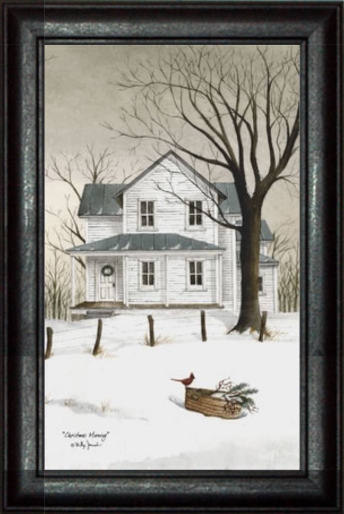 Christmas Morning Print by Billy Jacobs Country Christmas Art Nana's Farmhouse St. Louis