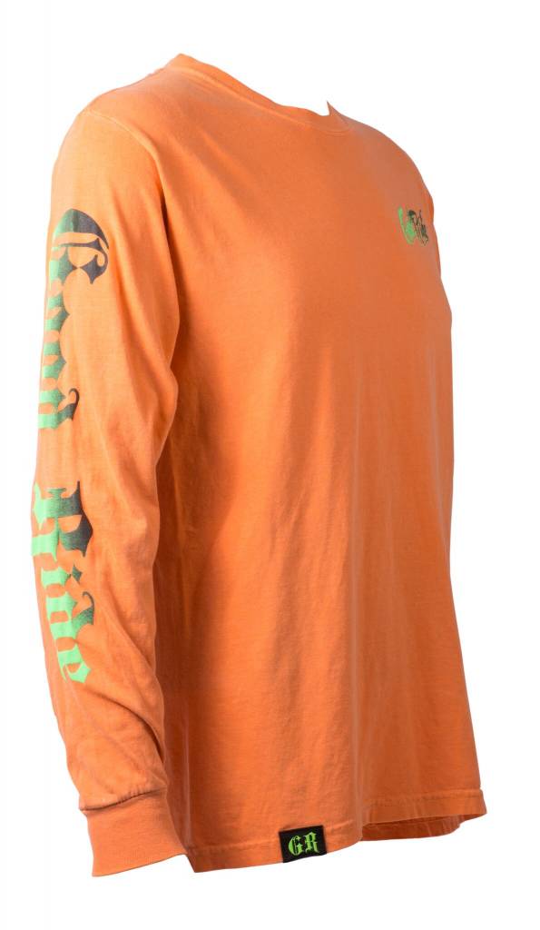 burnt orange long sleeve shirt