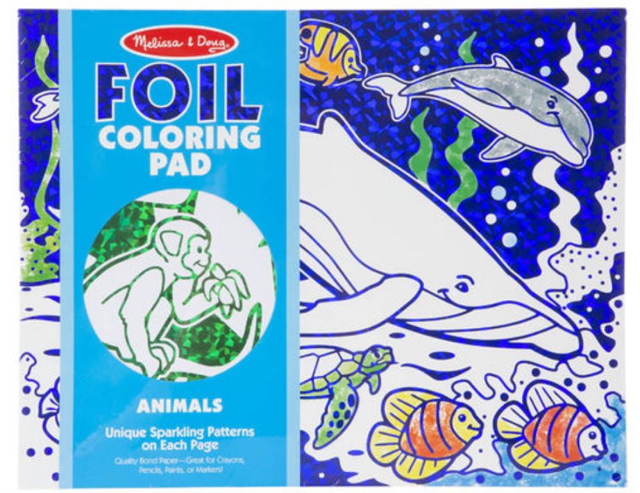Melissa & Doug Foil Coloring Pad - Animals - Josephs Department Store Melissa & Doug Foil Coloring Pad - Animals - Josephs Department Store