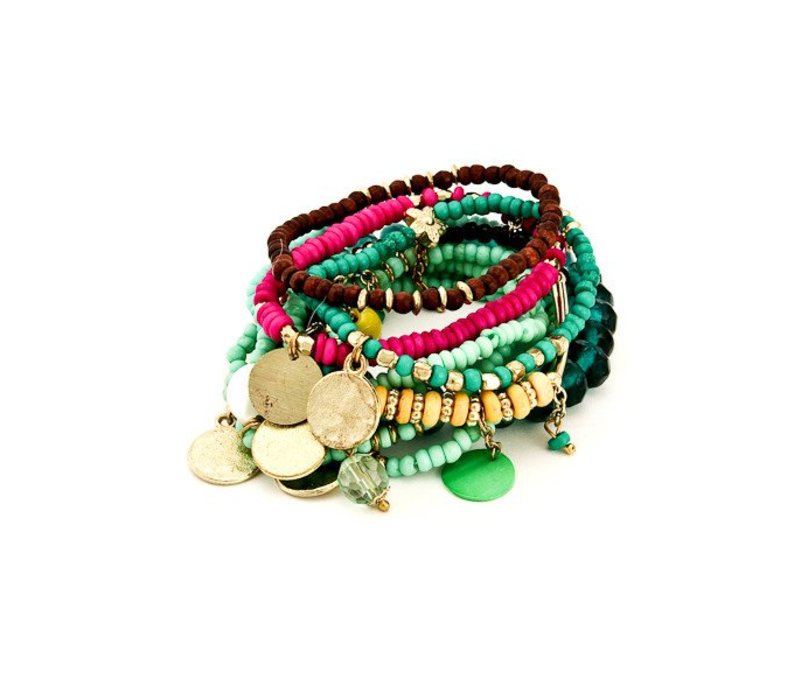 Mermaid Bracelet Stack Little Gypsie Boutique Mermaid Bracelet Stack