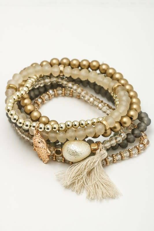 Hamsa Bracelet Stacks Little Gypsie Boutique Hamsa Bracelet Stacks